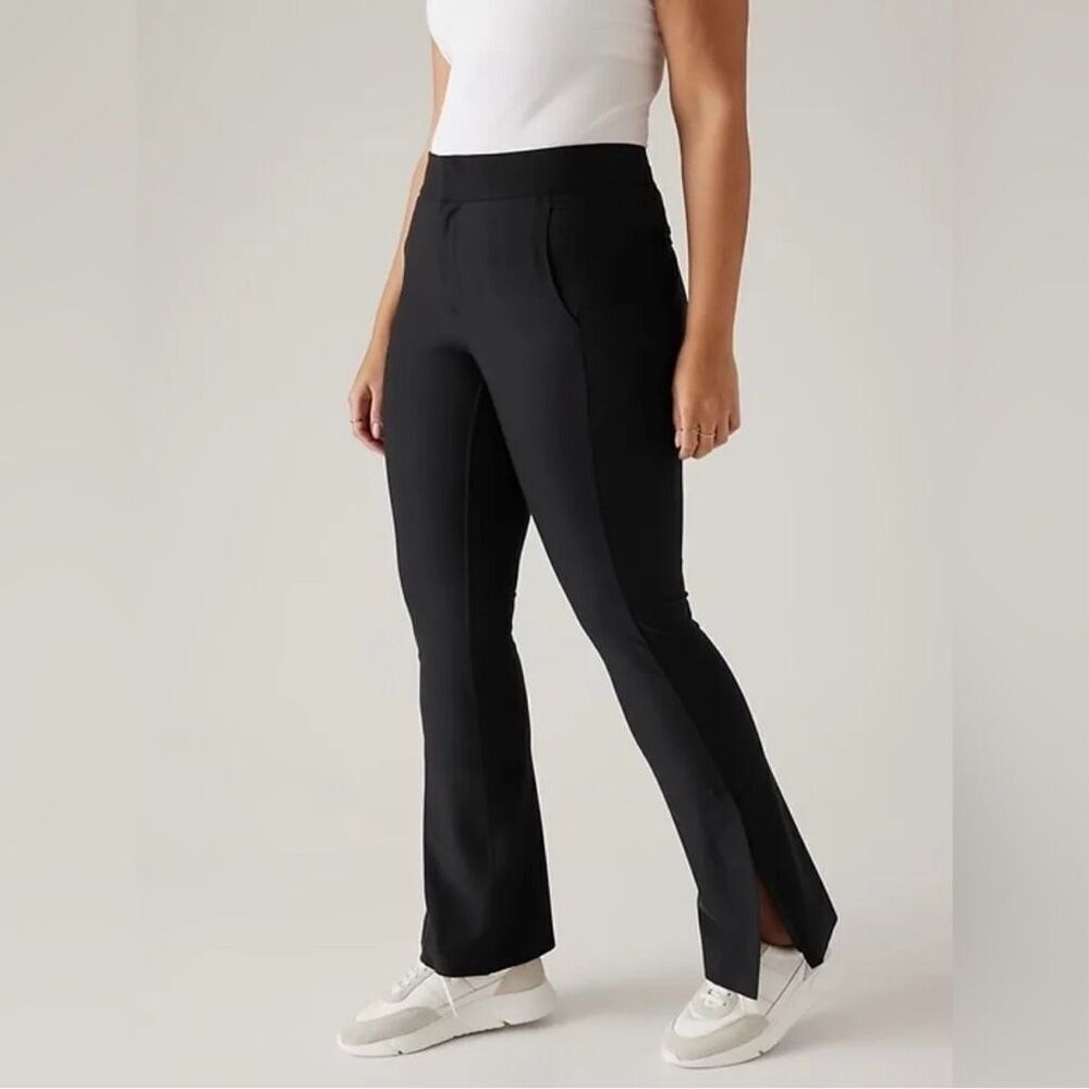Athleta Black Stellar Flare Trouser Pant